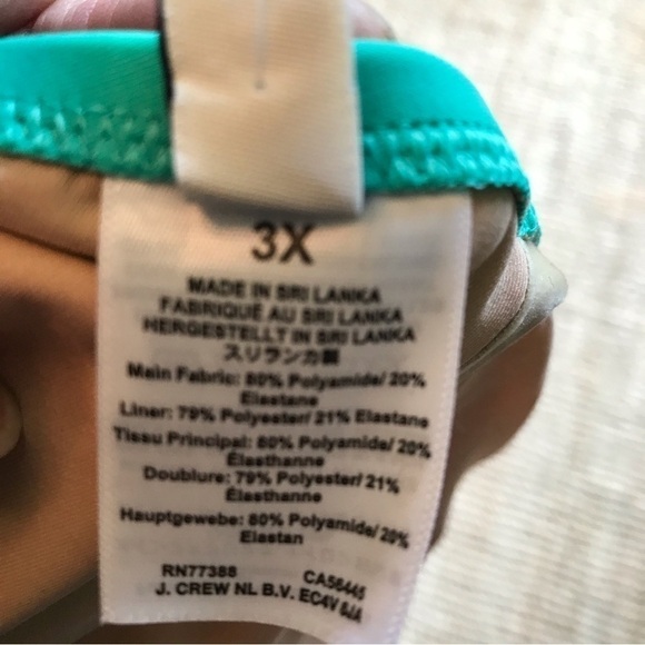 J.crew halter style two piece bikini bra top. 3X plus size. Brand new - Picture 7 of 8